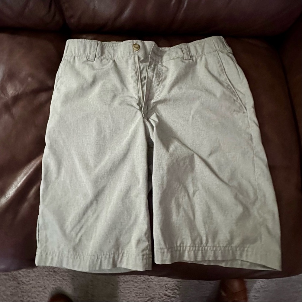 Hogan Gray Flat Front Shorts Casual Style